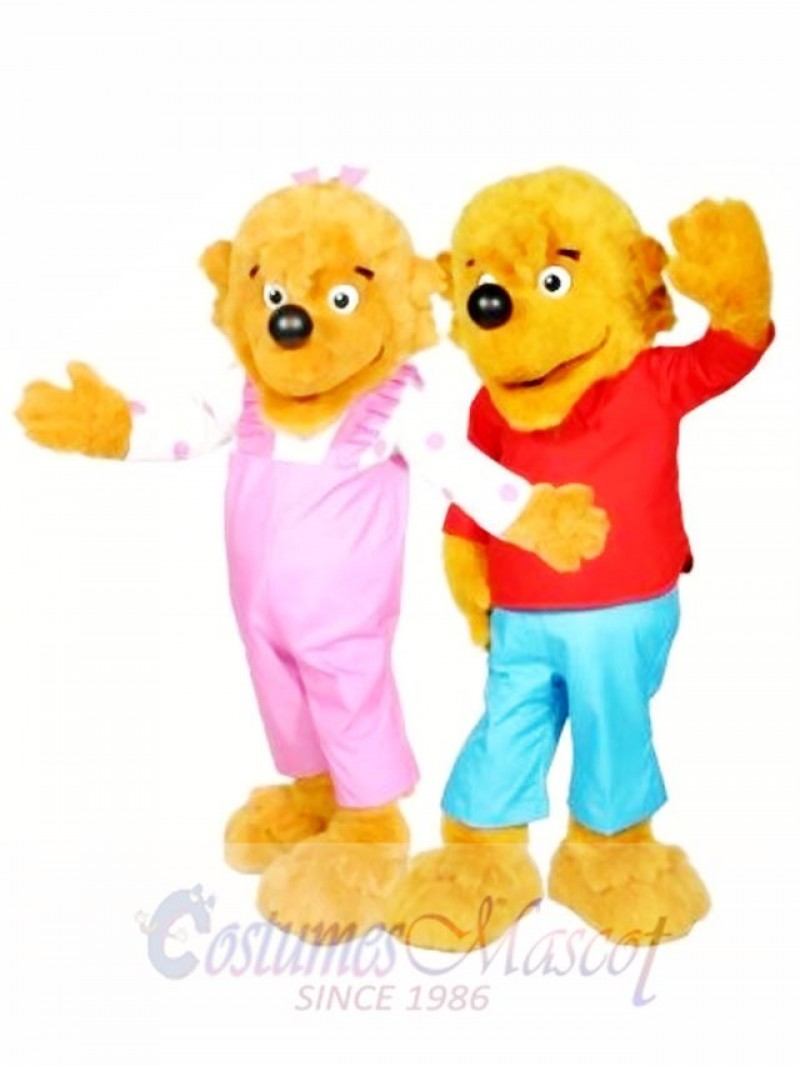 Berenstain Bear Brother Bear and Sister Bear Mascot Costume