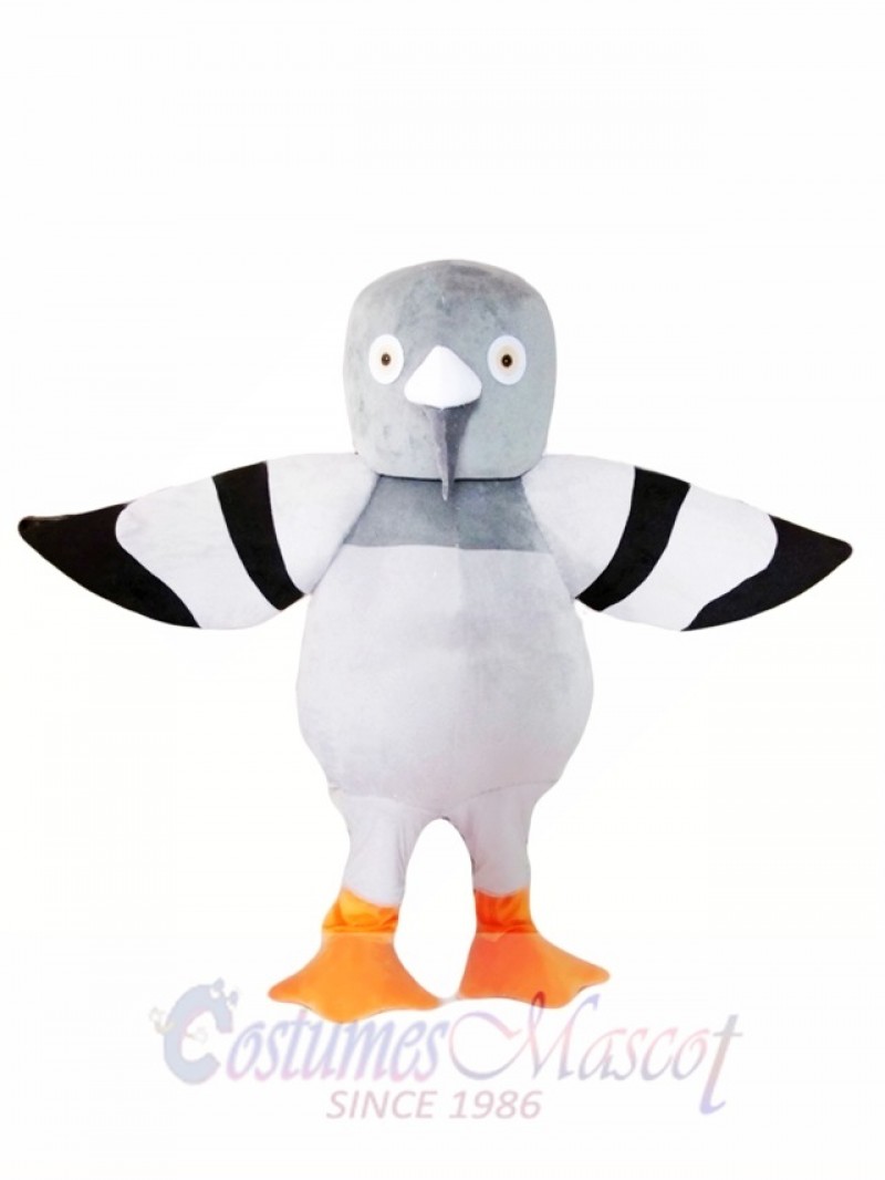 Grey Pigeon Mascot Costume