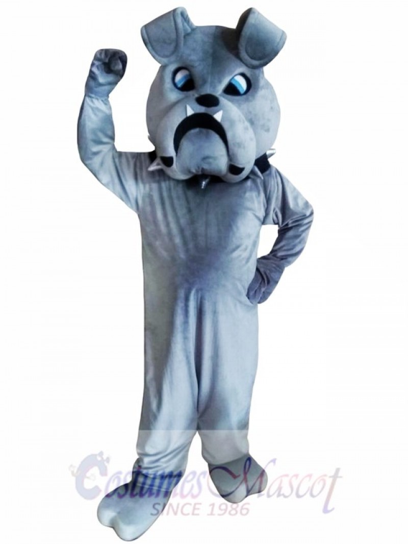 Grey Bulldog Mascot Costumes  