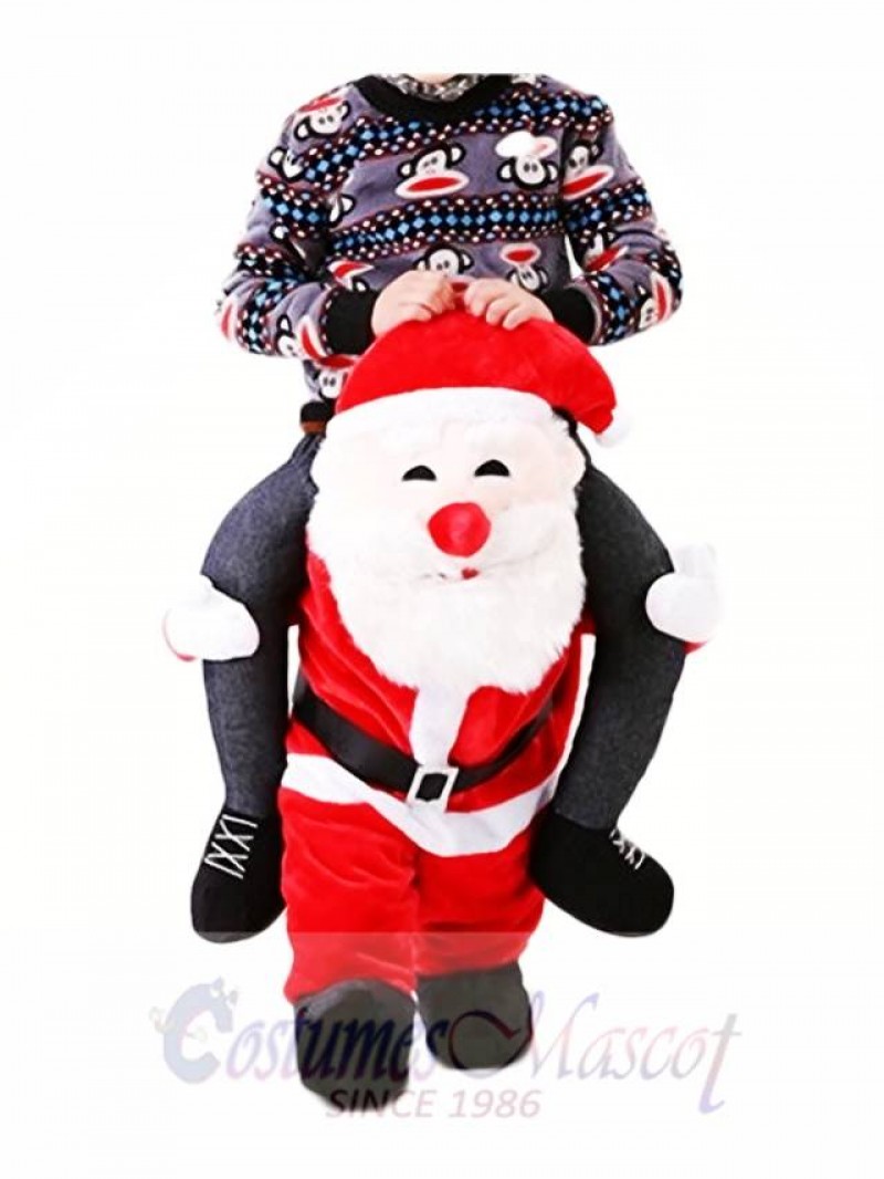 Carry Me Santa Claus Ride Mascot Costume Christmas Fancy Dress