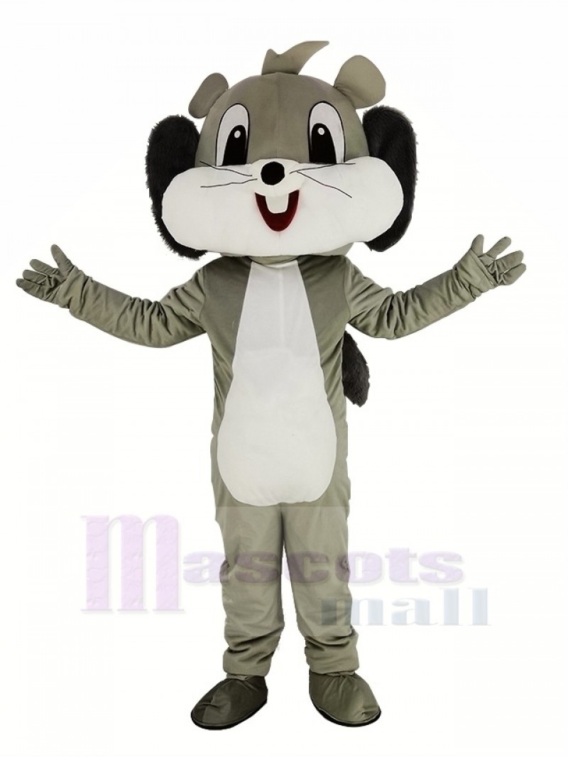 Cute Grey Squirrel Mascot Costume Animal