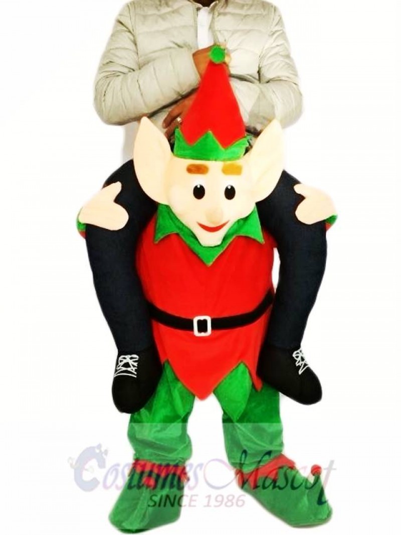 santa carrying elf costume