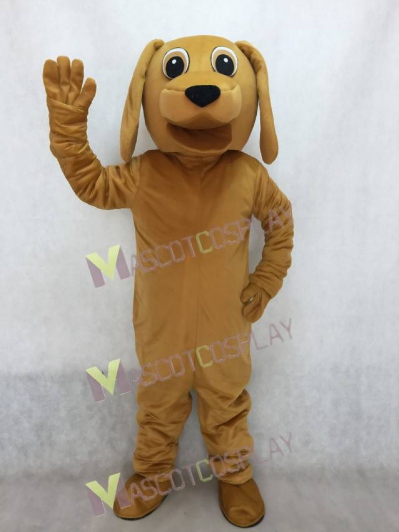 Adorable Lovely Golden Dog Mascot Adult Costume
