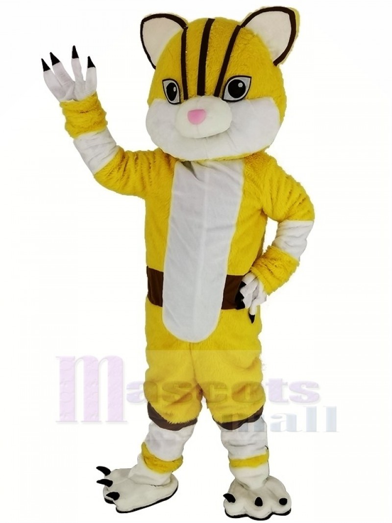 Yellow Tiger Mascot Costume