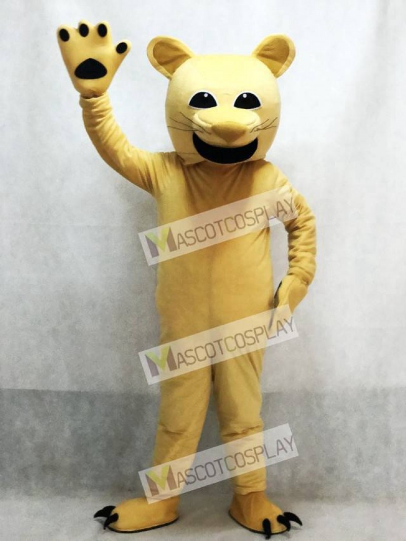 Tan Cougar Mascot Costume