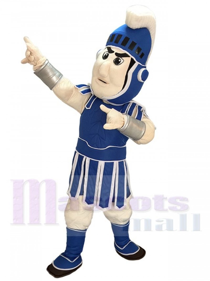 Dark Blue Spartan Trojan Knight Sparty Mascot Costume