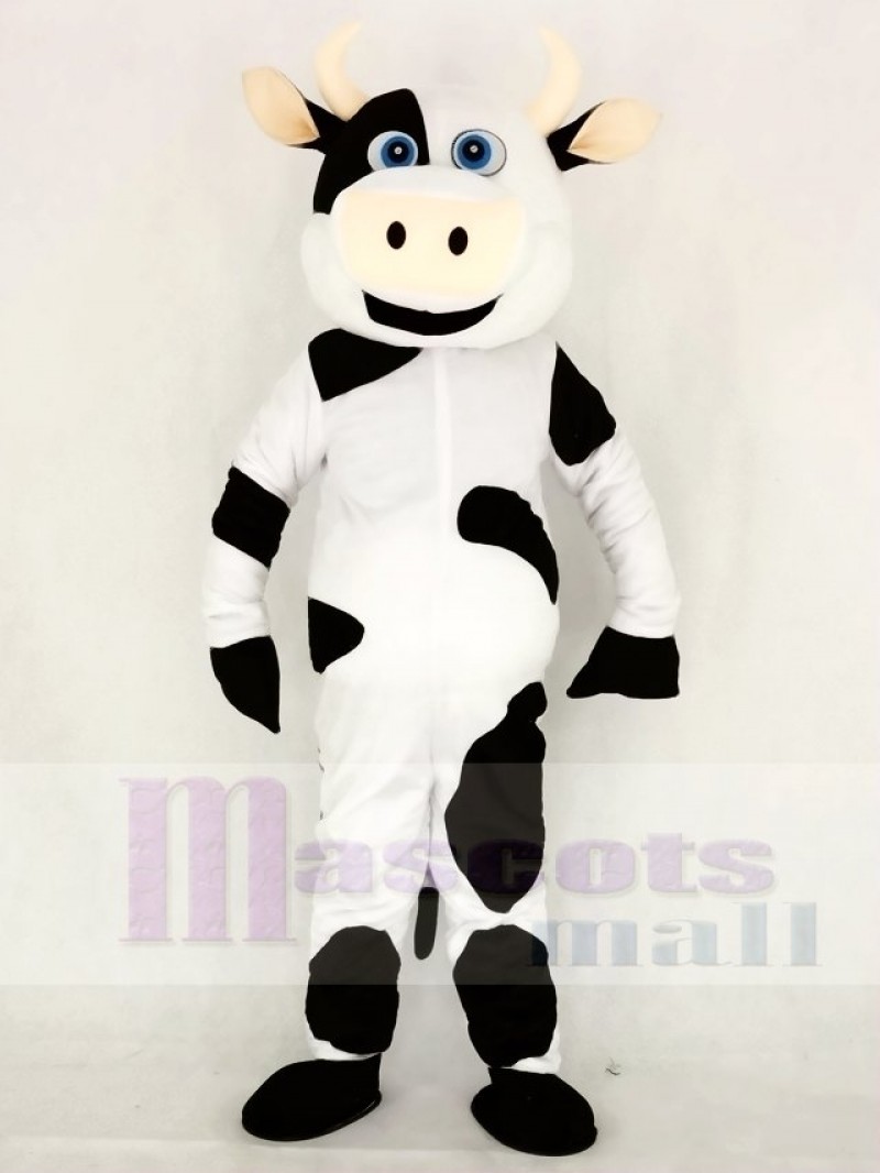 Realistic Cute Cow Mascot Costume Animal