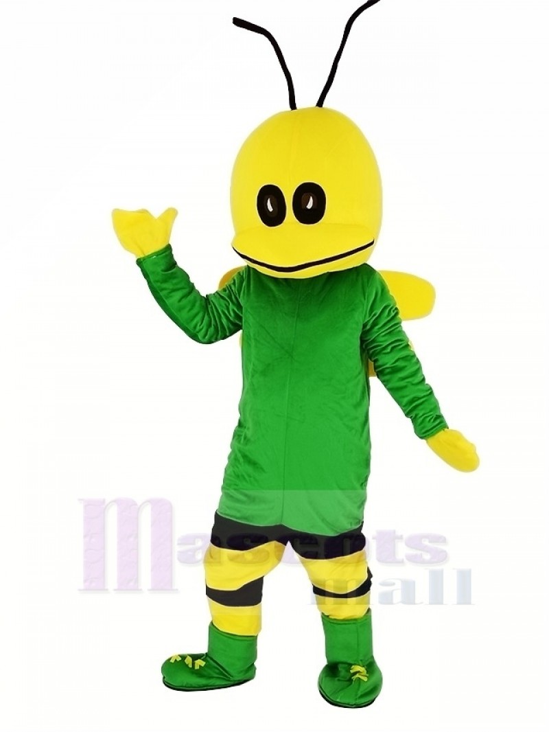 Green Bee Mascot Costume Animal