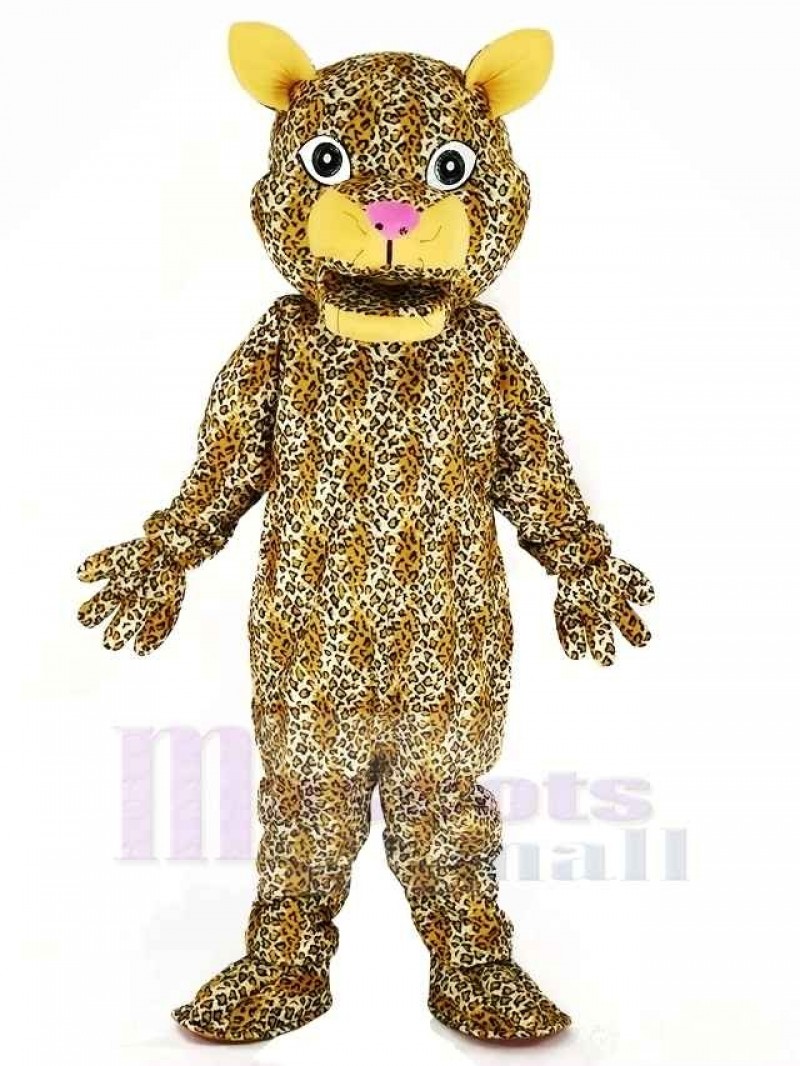 Leaping Leopard Mascot Costume Animal