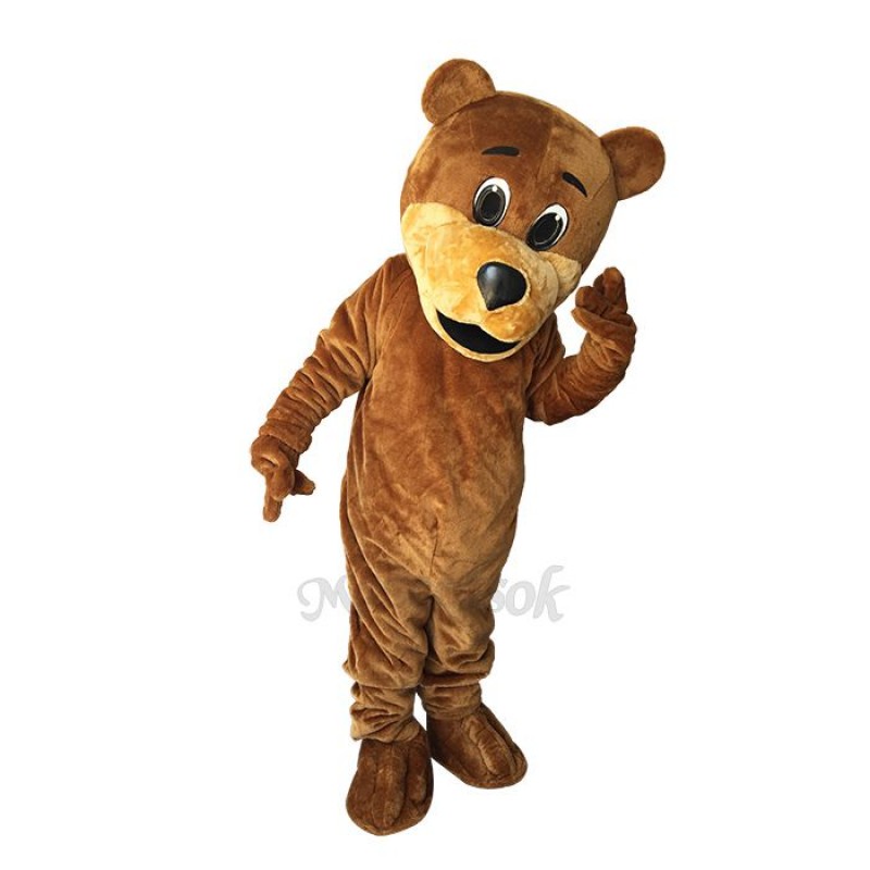 Cute Brown Benny Bear Mascot Costume