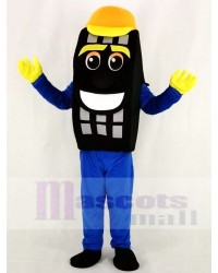 Blue Auto Tyre Cab Tire Mascot Costume Cartoon