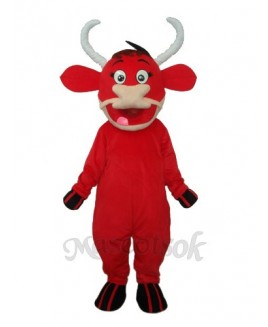 Little Red Cow Mascot Adult Costume