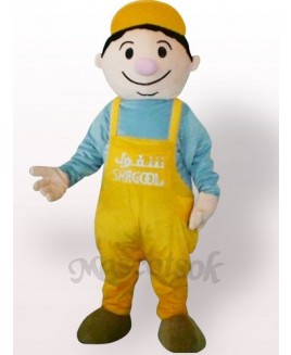 Miner Boy Plush Adult Mascot Costume