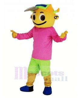 Cap Boy Mascot Costume People