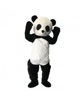 Lovely Black And White Panda Plush Adult Mascot Funny Costume