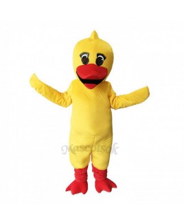 Cute Yellow Little Duck Mascot Costume