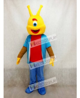 Cute Alien Short Plush Funny Adult Mascot Costume