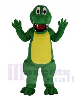 Funny Green Alligator Mascot Costume Animal