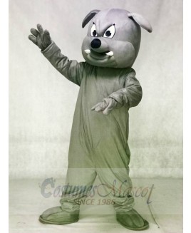 Grey Bulldog Mascot Costumes Animal 