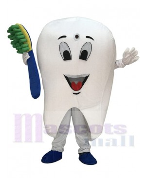 Hot Sale Adorable Realistic New Tooth Mascot Adult Costume Tooth Dental Care Birthday Party Fancy Dress Outfit