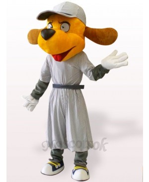 Baseball Dog Plush Adult Mascot Costume