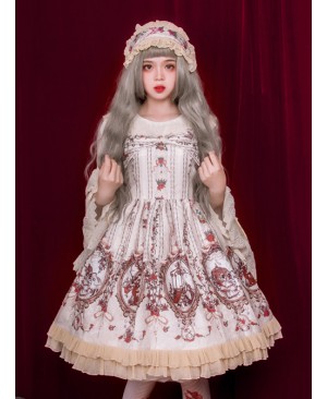 Cinderella Series Printing Classic Lolita Sling Dress