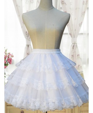 Cotton White Lining Voile Lolita Skirt