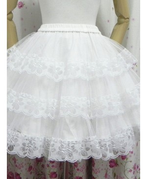 Cotton White Lining Voile Lolita Skirt