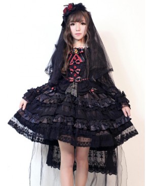 New Version Gorgeous Lolita Long Sleeves OP Dress