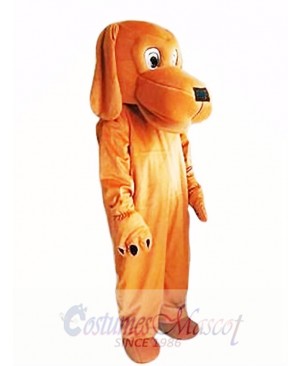 Loyal and Tame Brown Dog Mascot Costume