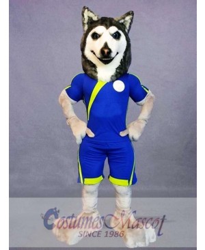 Football Husky Dog Mascot Costume