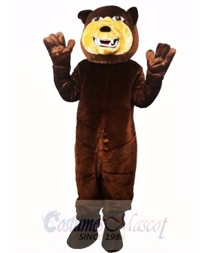 Brown Grizzly Bear Flexible Mascot Costume