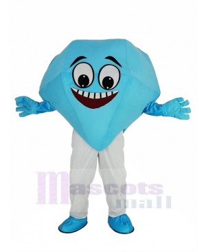 Blue Diamond Mascot Costume Cartoon