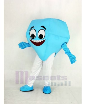 Blue Diamond Mascot Costume Cartoon