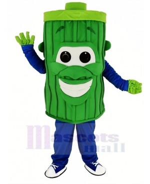 Green Garbage Trash Can Mascot Costume