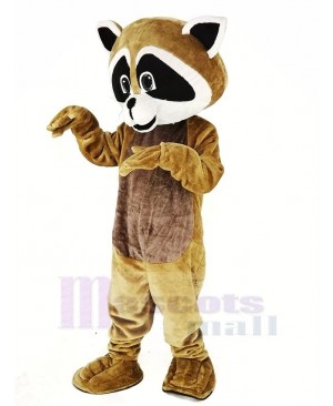 Tan Robbie Raccoon Mascot Costume Animal