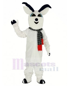 Snow Deer with Scarf Mascot Costume Animal