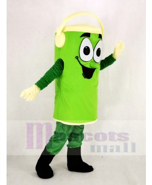 Green Peter Paint Can Mascot Costume Cartoon