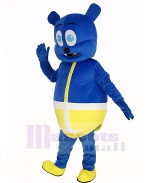 Blue Bear Monster Mascot Costume Cartoon