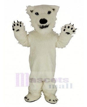 White Polar Bear Mascot Costume Animal