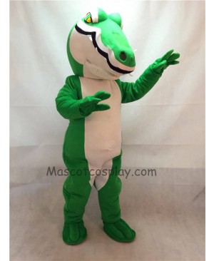 Fierce Green Crocodile Mascot Costume