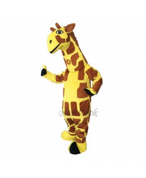 Cute Funny Yellow Giraffe Mascot Costume