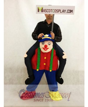 Carry Me Illusion Costume Piggy Back Circus Clown Mascot Costume Ride On Funny Fancy Dress