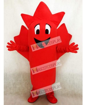 Red Maple Leaf Mascot Costume