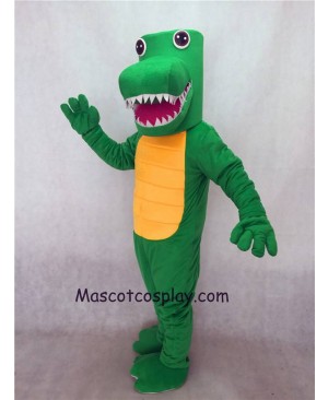 Hot Sale Adorable Realistic New Green Gator Mascot Costume