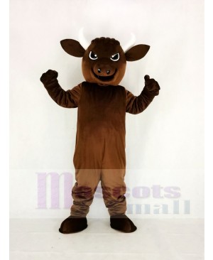 Brown Sport Power Bull Mascot Costume Animal