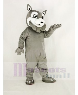 Power Gray Husky Dog Mascot Costume Animal