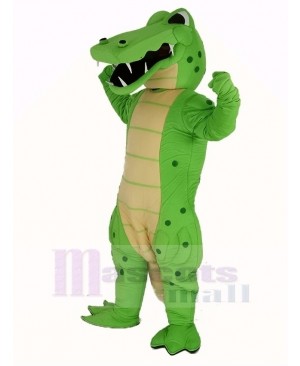 Power Green Crocodile Mascot Costume Animal