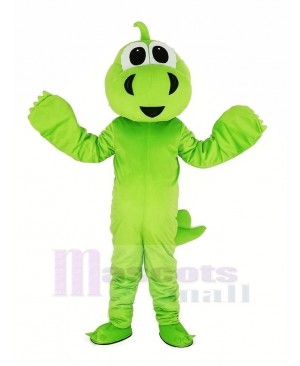 Grass Green Dinosaur Adult Mascot Costume Cartoon