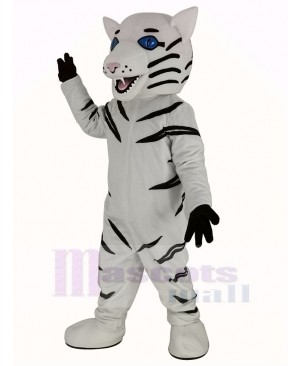 Fierce White Tiger Mascot Costume Animal